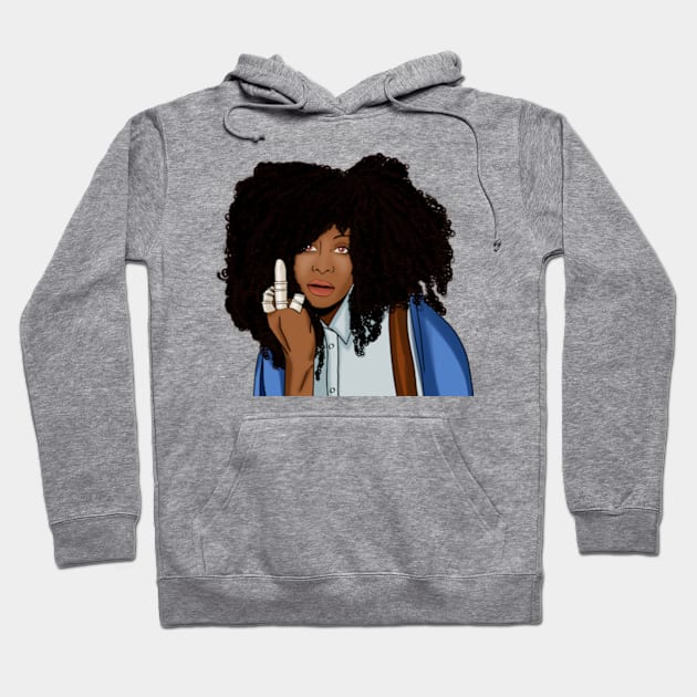 Erykah Badu Afro Hoodie by Veljam